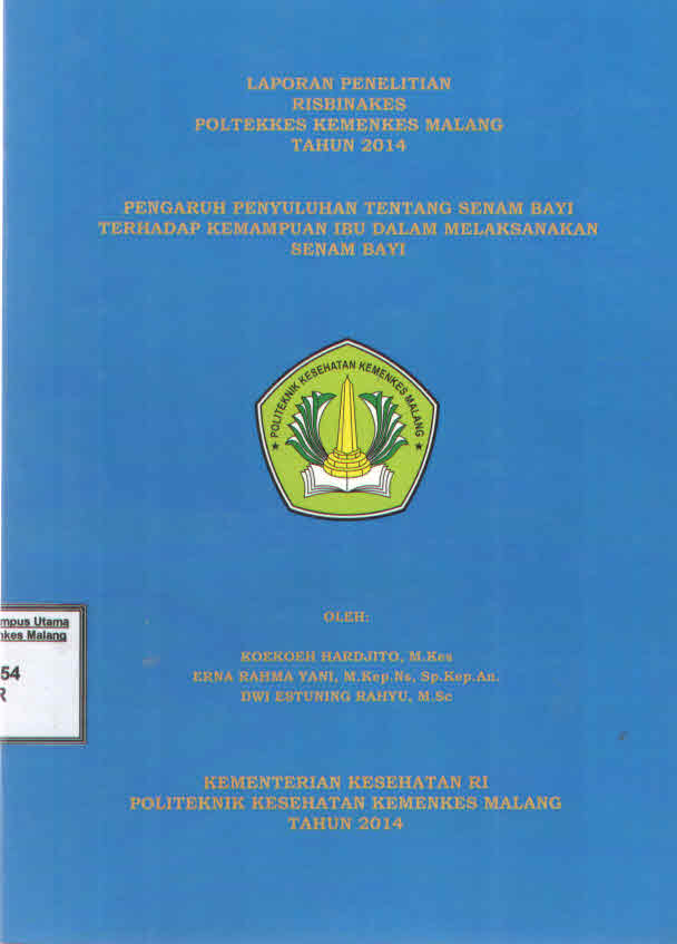 Cover PENGARUH PENYULUHAN TENTANG SENAM BAYI TERHADAP KEMAMPUAN IBU DALAM MELAKSANAKAN SENAM BAYI