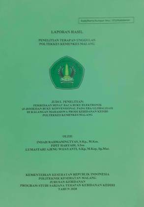 Cover PERBEDAAN MINAT BACA BUKU ELEKTRONIK (E-BOOK) DAN BUKU KONVENSIONAL PADA ERA GLOBALISASI DI KALANGAN MAHASISWA PRODI KEBIDANAN KEDIRI POLTEKKES KEMENKES MALANG