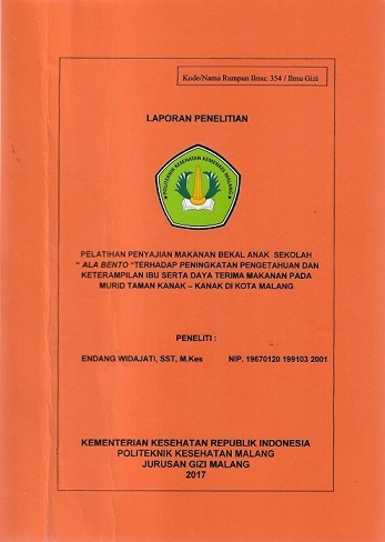 Cover PELATIHAN PENYAJIAN MAKANAN BEKAL ANAK SEKOLAH