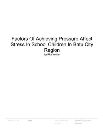 Cover Factors_Of_Achieving_Pressure_Affect_Stress_In_Sch
