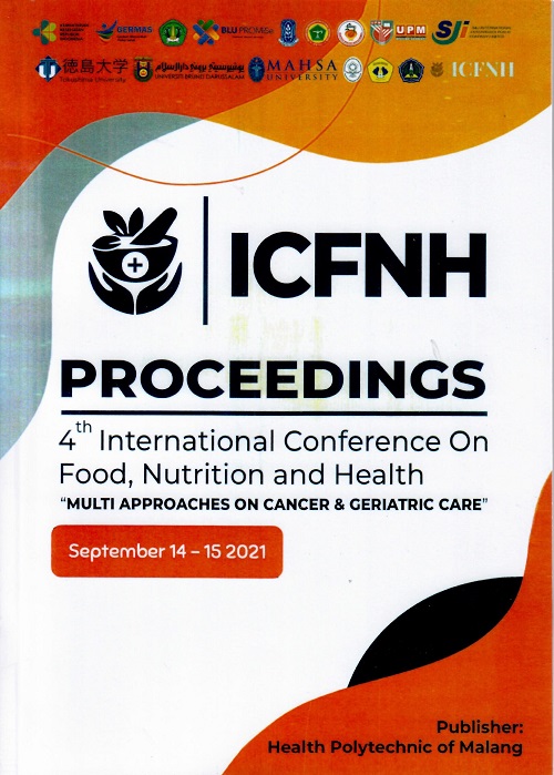 Cover Proceedings : International Conference on Food, Nutrition, and Health (ICFNH) 2021