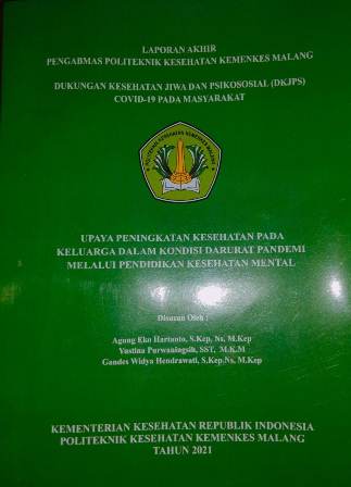 Cover UPAYA PENINGKATAN KESEHATAN PADA KELUARGA DALAM KONDISI DARURAT PANDEMI MELALUI PENDIDIKAN KESEHATAN MENTAL