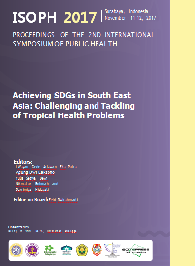 Cover ISOPH  2017 Proceeding of The 2nd International Symposium of Public Health: Achieving SDGs in South East Asia: Challenging and Tackling of Tropical Health Problems