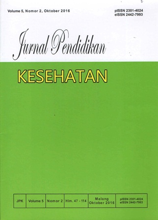 Cover JURNAL PENDIDIKAN KESEHATAN
