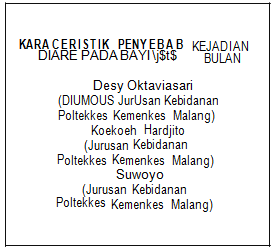 Cover Karaktertistik Penyebab Kejadian Diare