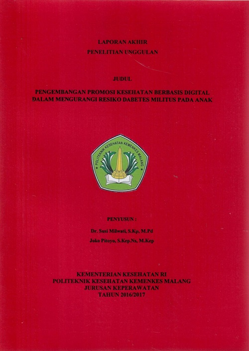 Cover Pengembangan Promosi Kesehatan Berbasis Digital Dalam Mengurangi Resiko Diabetes Militus Pada Anak