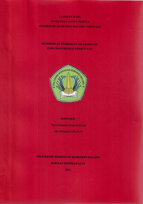 Cover DETERMINAN PEMBERIAN ASI EKSKLUSIF PADA MASYARAKAT PERKOTAAN