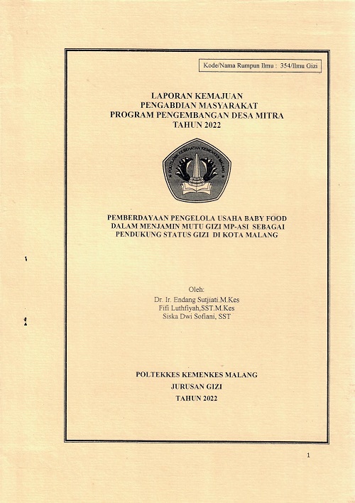 Cover LAPORAN AKHIR  PENGABDIAN MASYARAKAT PROGRAM PENGEMBANGAN DESA MITRA TAHUN 2022