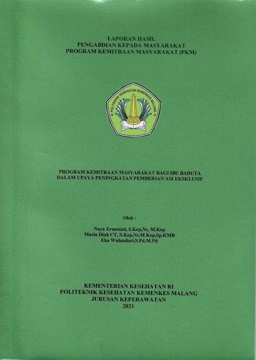 Cover PROGRAM KEMITRAAN MASYARAKAT BAGI IBU BADUTA DALAM UPAYA PENINGKATAN PEMBERIAN ASI EKSKLUSIF