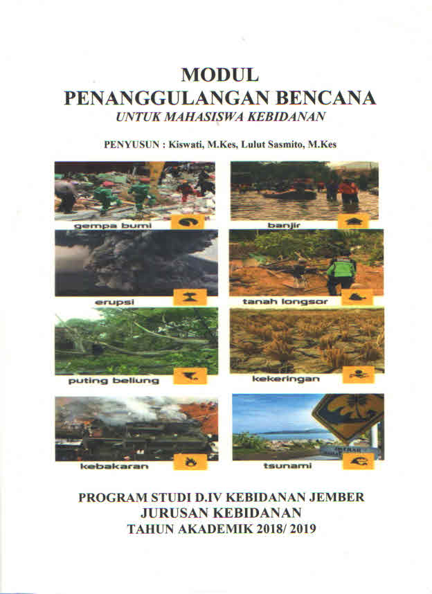 Cover Modul Penanggulangan Bencana Untuk Mahasiswa Kebidanan
