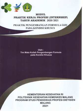Cover Modul Praktik Kerja Profesi ( Internship) Tahun Akademik 2020/2021