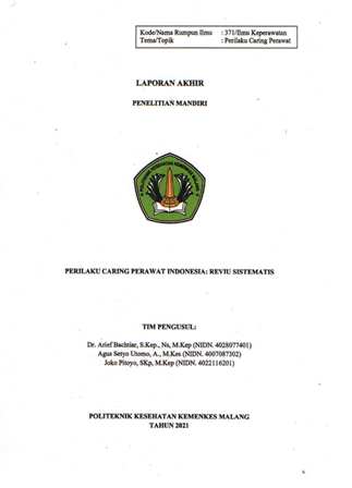 Cover PERILAKU CARING PERAWAT INDONESIA: REVIU SISTEMATIS