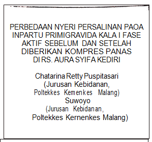 Cover Perbedaan Nyeri Persalinan Pada Inpartu