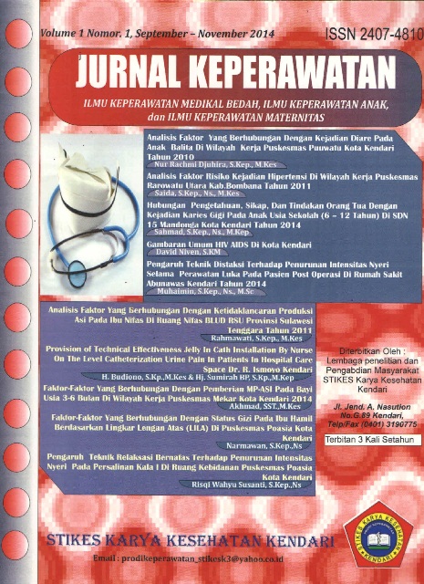 Cover JURNAL KEPERAWATAN