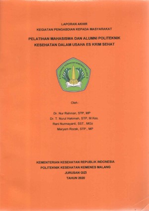 Cover LAPORAN AKHIR KEGIATAN PENGABDIAN KEPADA MASYARAKAT