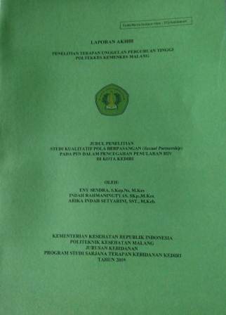 Cover STUDI KUALITATIF POLA BERPASANGAN (Sexual Partnership) PADA PUS DALAM PENCEGAHAN PENULARAN HIV  DI KOTA KEDIRI