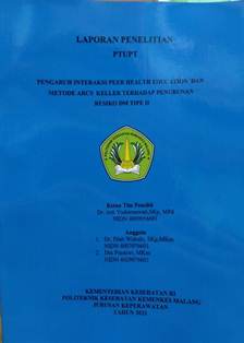 Cover PENGARUH INTERAKSI PEER HEALTH EDUCATION DAN METODE ARCS KELLER TERIIADAP PENURUNAN RESIKO DM TIPE II