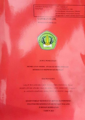 Cover PEMBUATAN MODEL APLIKASI MEDIA EDUKASI  KESEHATAN REPRODUKSI REMAJA