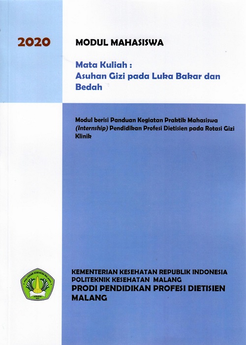 Cover Modul Mahasiswa  Mata Kuliah : Asuhan Gizi Pada Luka Bakar Dan Bedah