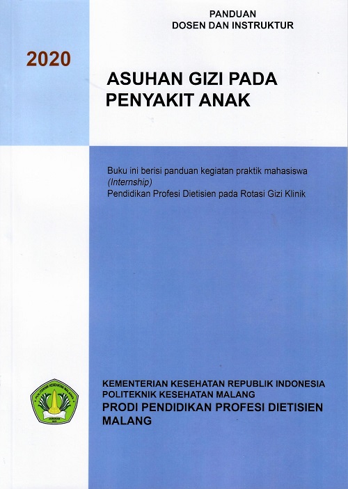 Cover Panduan Dosen Dan Instruktur Asuhan Gizi Pada Penyakit anak