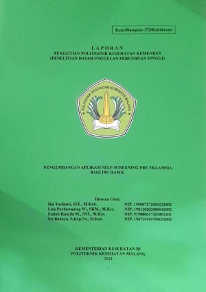 Cover PENGEMBANGAN APLIKASI SELF-SCREENING PRE EKLAMSIA BAGI IBU HAMIL