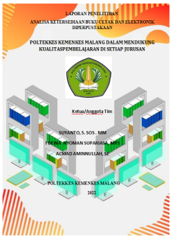 Cover ANALISA KETERSEDIAAN BUKU CETAK DAN ELEKTRONIK DI PERPUSTAKAAN