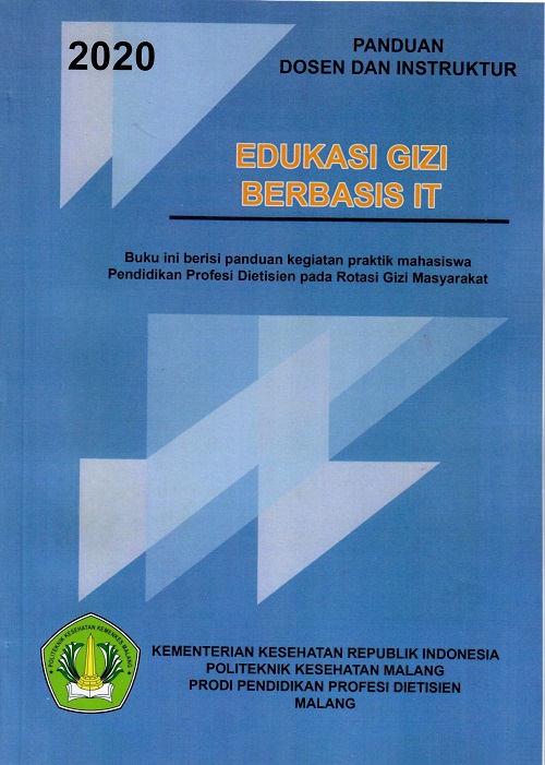 Cover Panduan Dosen dan Instruktur Edukasi Gizi Berbasis IT
