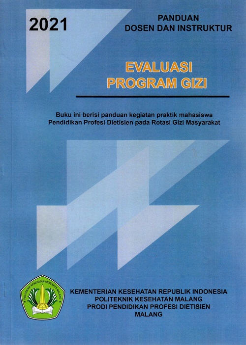 Cover Panduan Dosen dan Instruktur Evaluasi Program Gizi