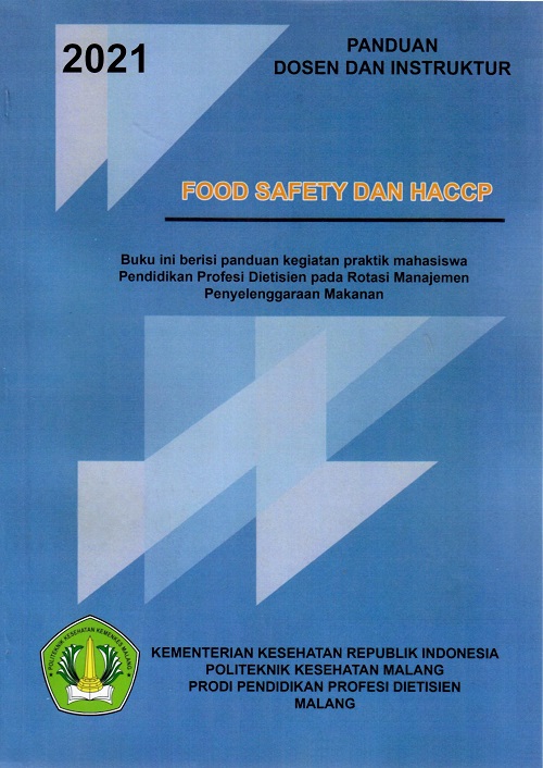 Cover Panduan Dosen dan Instruktur Food Safety Dan HACCP