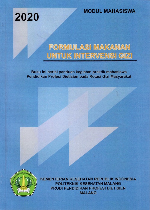 Cover Modul Mahasiswa Formulasi Makanan Untuk Intervensi Gizi