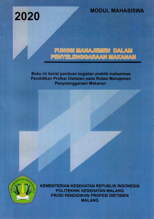 Cover Modul Mahasiswa  Fungsi Manajemen Dalam Penyelenggaraan Makanan