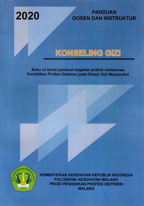 Cover Panduan Dosen dan Instruktur Konseling Gizi