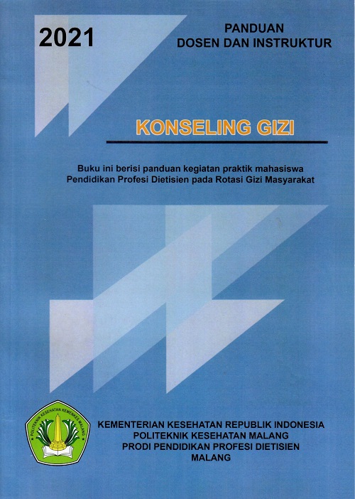 Cover Panduan Dosen dan Instruktur Konseling Gizi