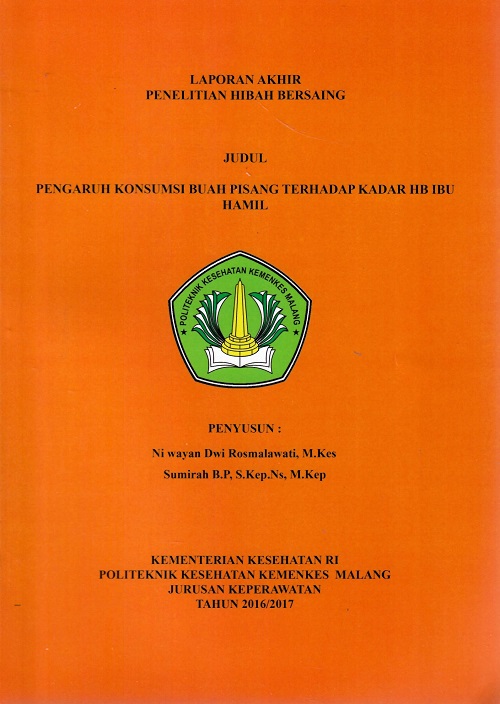 Cover Pengaruh Konsumsi Buah Pisang Terhadap Kadar HB Ibu Hamil