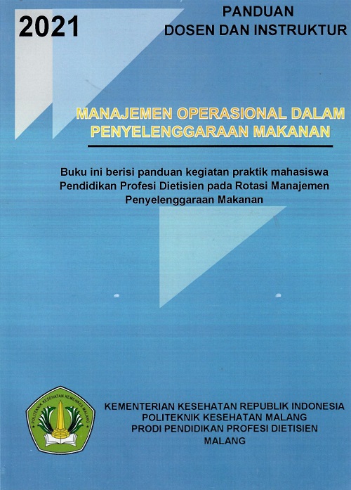 Cover Panduan Dosen dan Instruktur Manajemen Operasional Dalam Penyelenggaraan Makanan