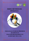 Cover MODUL METODOLOGI PENELITIAN