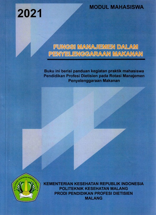 Cover Modul Mahasiswa Fungsi Manajemen Dalam Penyelenggaraan Makanan