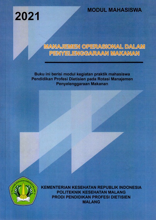 Cover Modul Mahasiswa Manajemen Operasional Dalam Penyelenggaraan Makanan