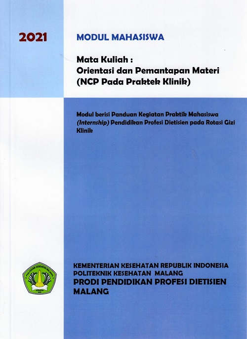 Cover Modul Mahasiswa Mata Kuliah : Orientasi Dan Pemantapan Materi (NCP Pada Praktek Klinik)