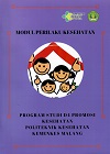Cover MODUL PERILAKU KESEHATAN