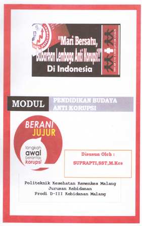 Cover PENDIDIKAN BUDAYA ANTI KORUPSI