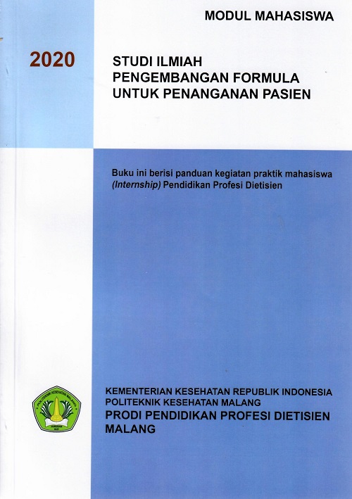 Cover Modul Mahasiswa Studi Ilmiah Pengembangan Formula Untuk Penanganan Pasien